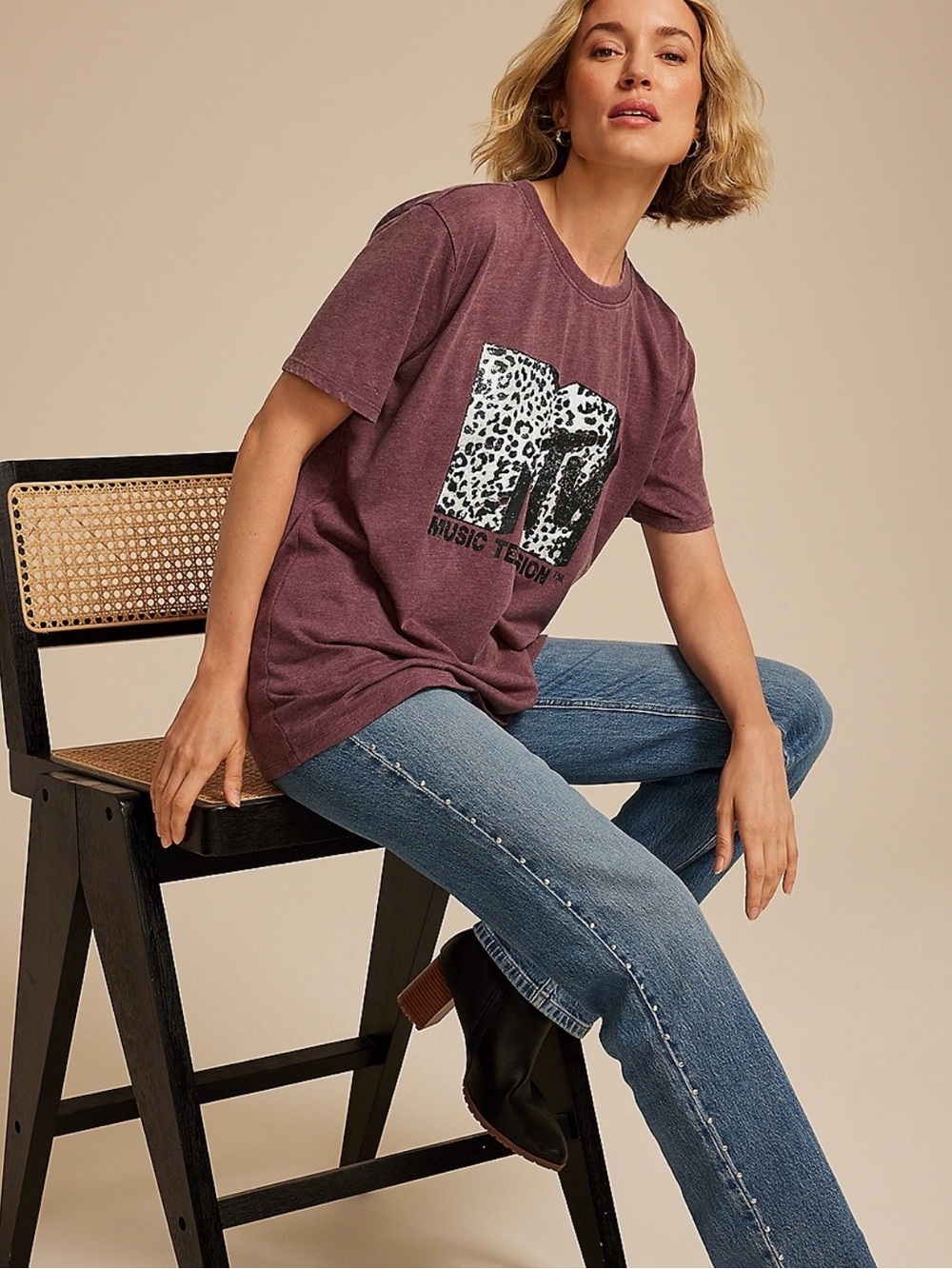 Maurices Women’s MTV Graphic Short Sleeve Tee - Picture 4 of 6